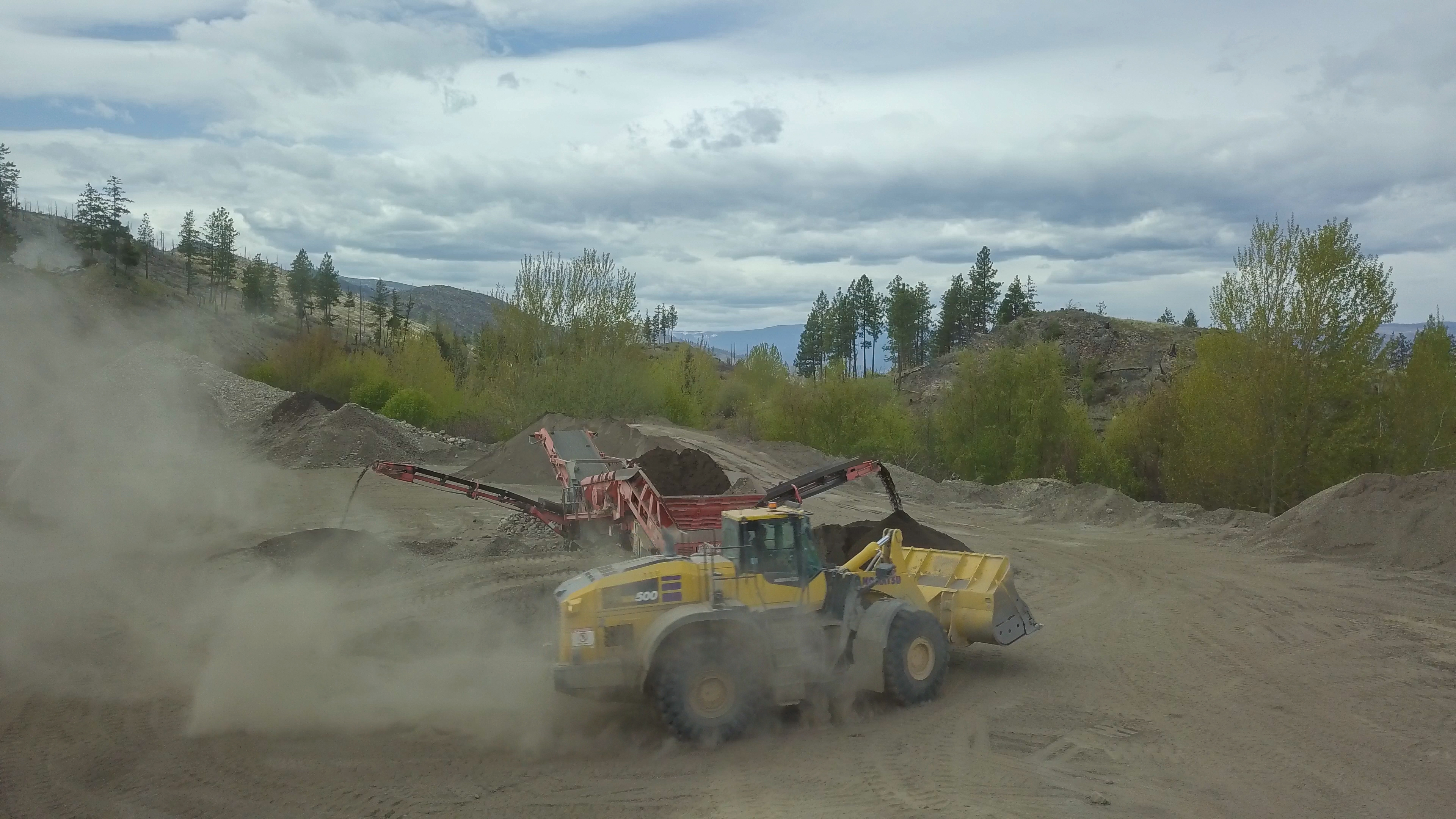 Excavator detail shot